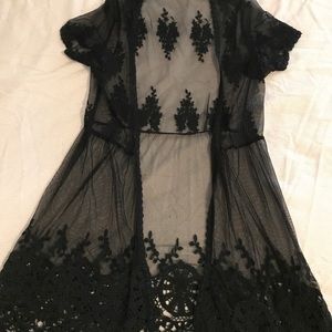 Va Va Voom Lacy Short-Sleeve Cardigan